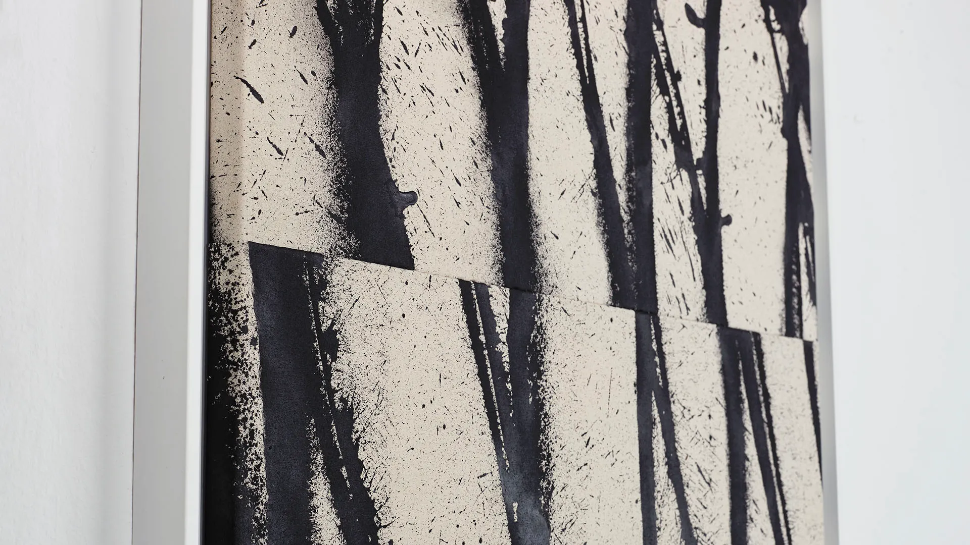 Acrylique sur toile de cotton Pierre Soemone détails Ateliers, 2017